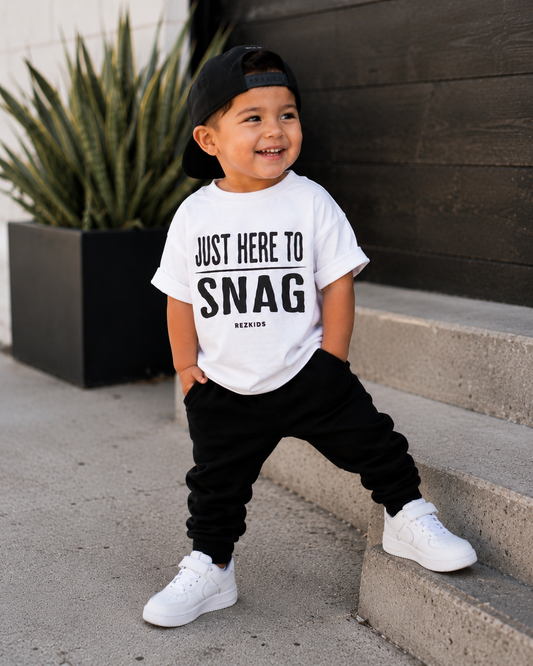 Just Here To Snag Kids Tee