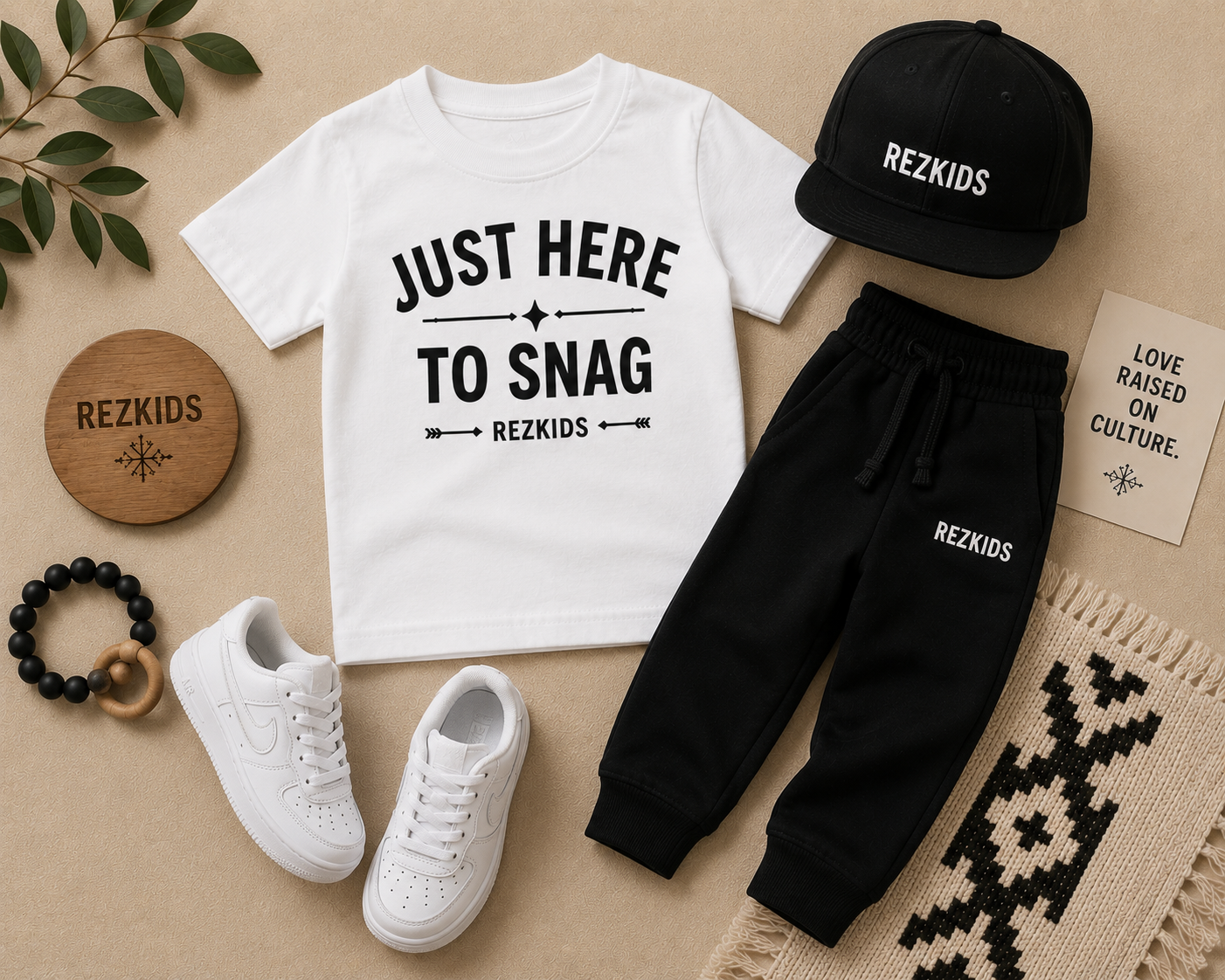 Just Here To Snag Kids Tee