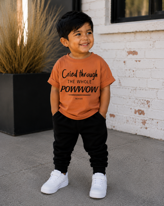 Cried Through the Whole Powwow Kids Tee