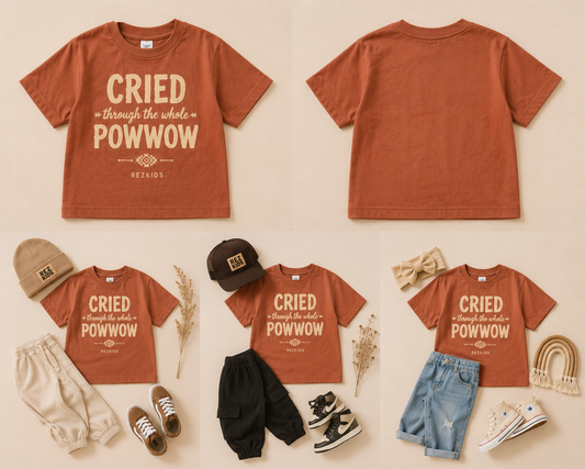 Cried Through the Whole Powwow Kids Tee