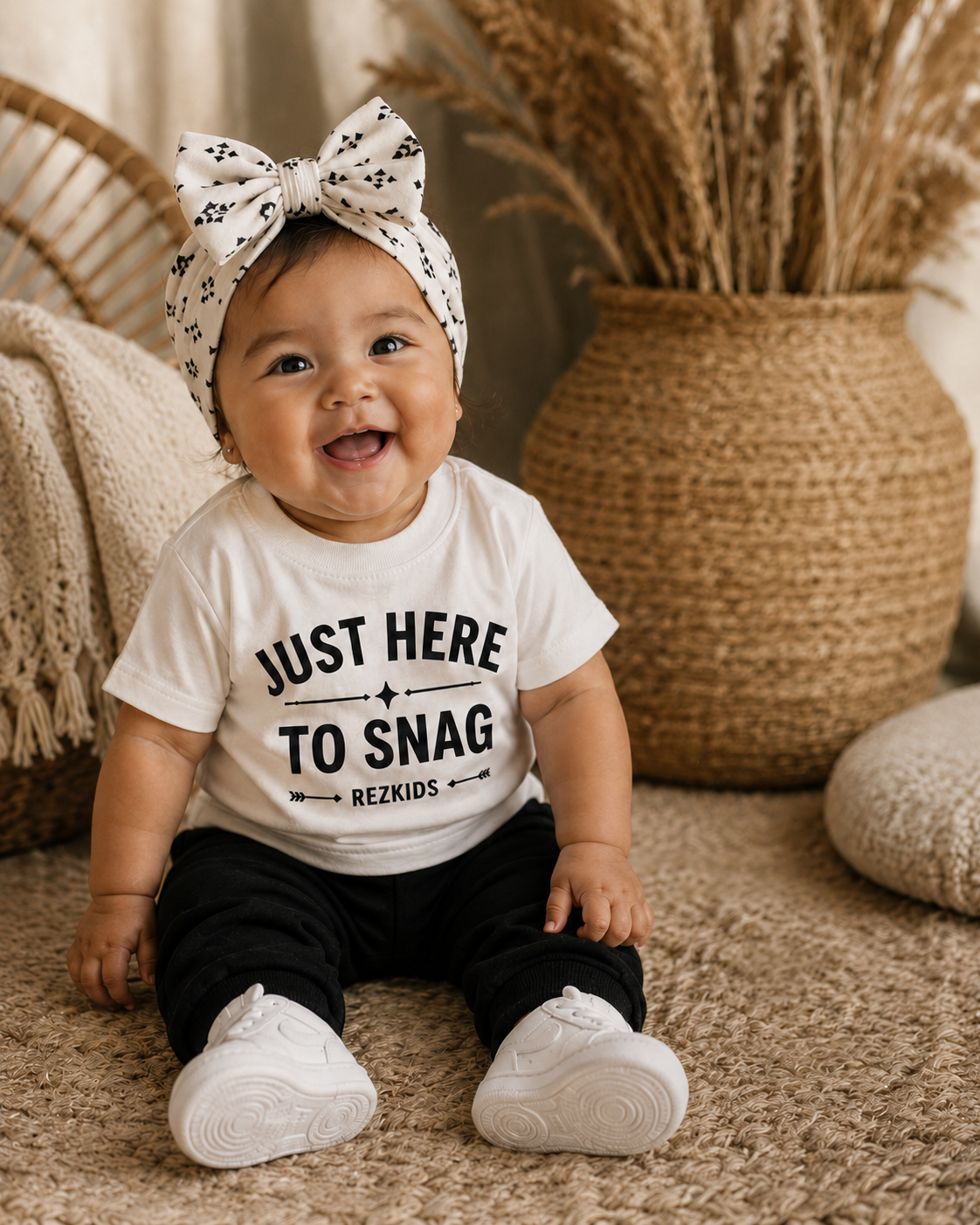 Just Here To Snag Kids Tee