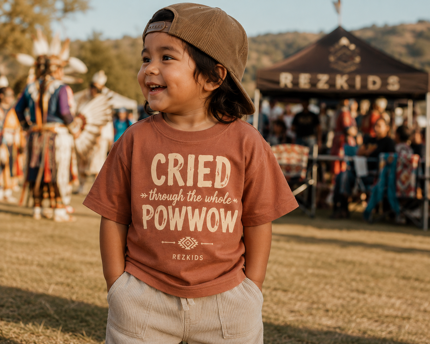 Cried Through the Whole Powwow Kids Tee