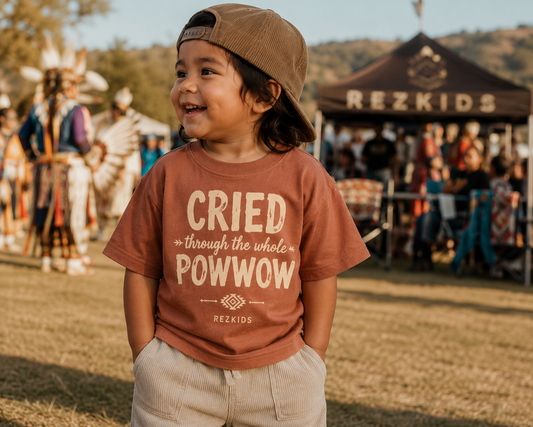 Cried Through the Whole Powwow Kids Tee