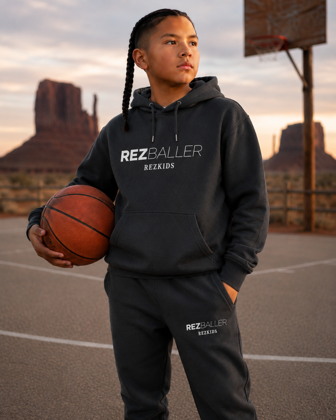 REZ BALLER Hoodie Set – Youth Pullover & Jogger Set
