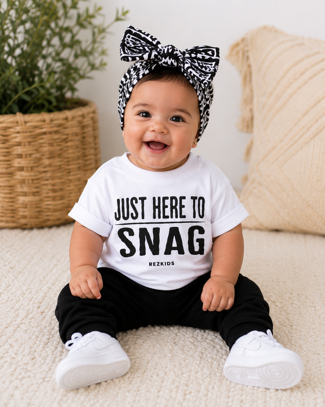 Just Here To Snag Kids Tee