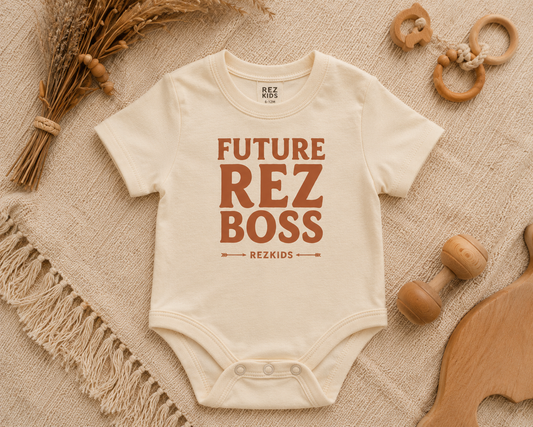 Future Rez Boss Baby Onesie